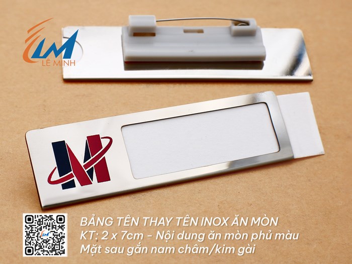 BẢNG TÊN THAY TÊN INOX ĂN MÒN