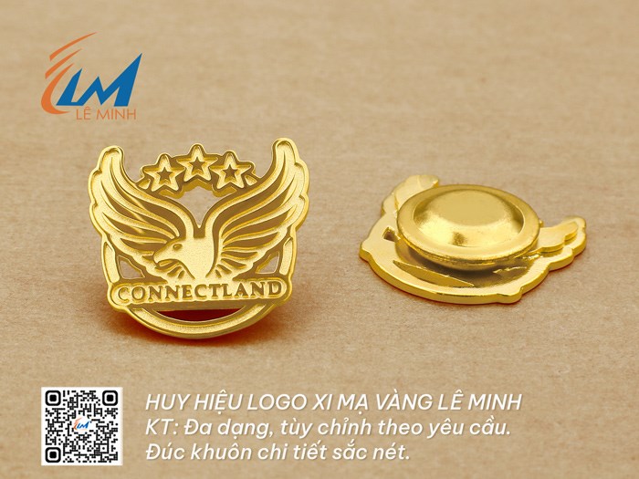HUY HIỆU LOGO ĐÚC VÀ XI MẠ VÀNG